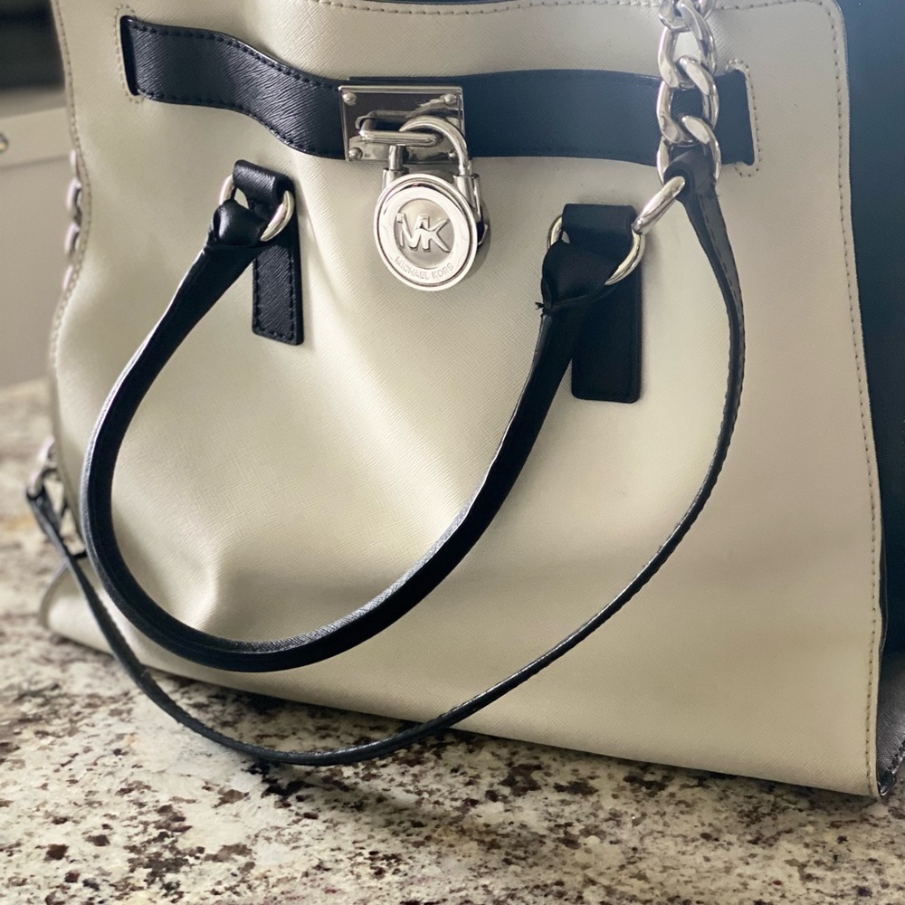 Michael Kors Black and White Women's Tote